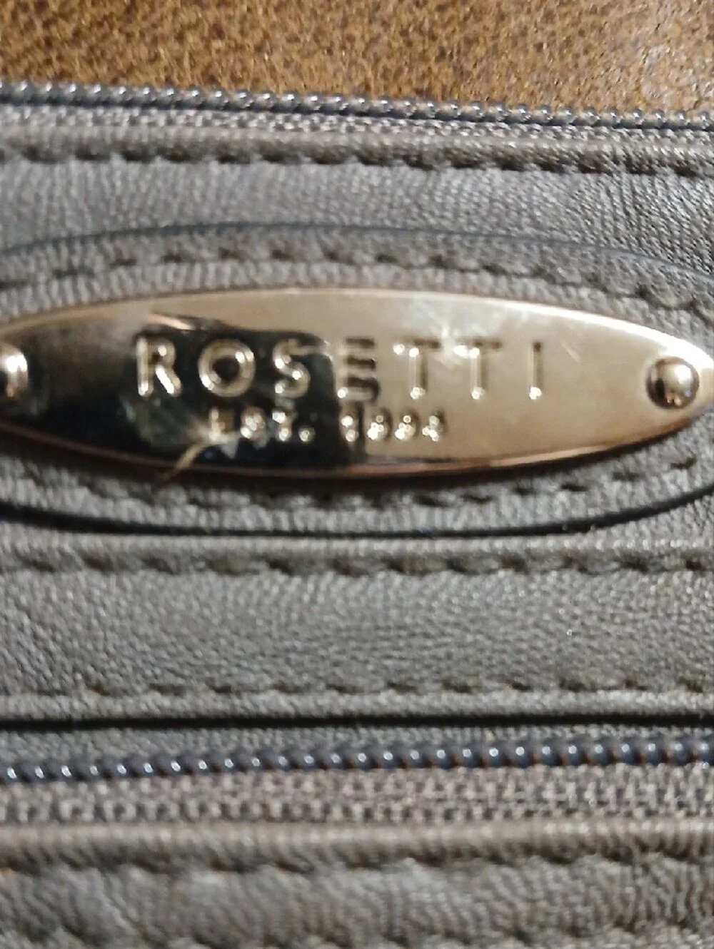 Rosetti Light Gray Crossbody Bag with Front Pockets